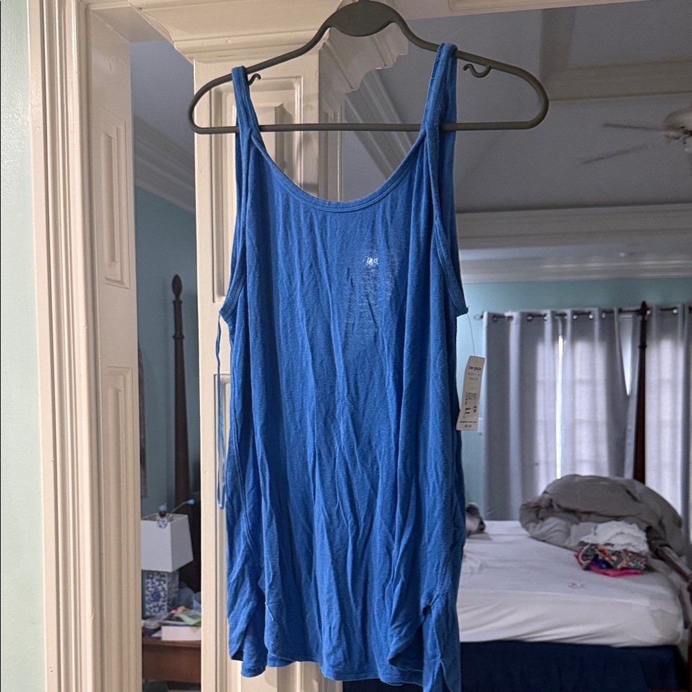 Free People Vibrant Blue Tank Top